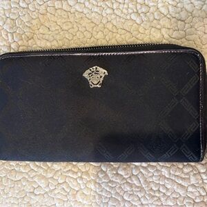 Versace Medusa Long Wallet Zip Around